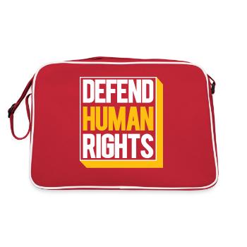 Human Rights Politics Freedom Demonstrating - Retro Bag - red/white - Back