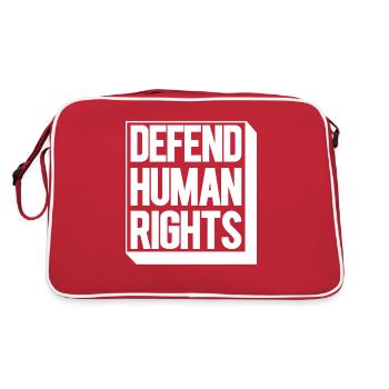 Human Rights Politics Freedom Demonstrating - Retro Bag - red/white - Back