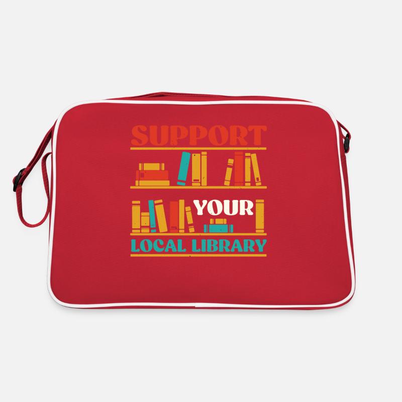 Library Librarian Read Retro Bag