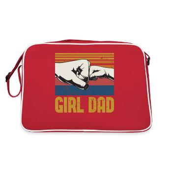 Fête des pères Fille Cadeau Papa Princess - Sac Retro - rouge/blanc - Dos