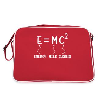 Baby Papa Pregnant Newborn Father Future - Retro Bag - red/white - Back