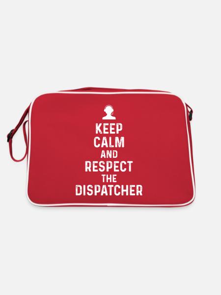 Meilleur devis de répartiteur Profession de cadeau Logistique - Sac Retro - rouge/blanc - Dos