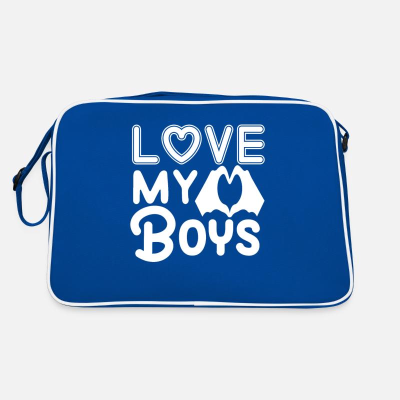 Mama Von Zwei Jungs Mutter Muttertag Retro Tasche