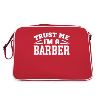 Fier Barbier Barbier Barbier Homme Barbier Barbiers - Sac Retro - rouge/blanc - Dos