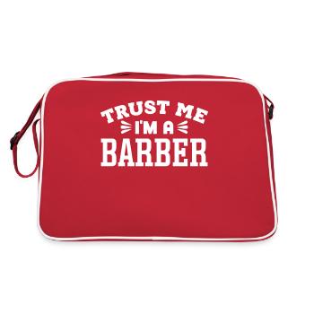 Fier Barbier Barbier Barbier Homme Barbier Barbiers - Sac Retro - rouge/blanc - Dos