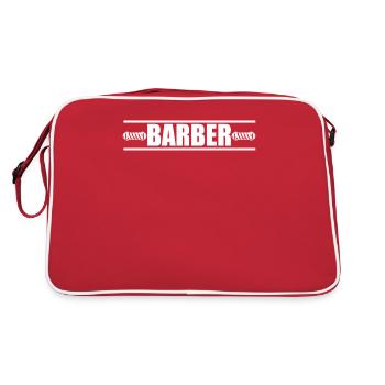 Fier Barbier Barbier Barbier Homme Barbier Barbiers - Sac Retro - rouge/blanc - Dos