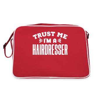 Coiffeur avec coeur coiffeur coiffeur cadeau de coiffure - Sac Retro - rouge/blanc - Dos