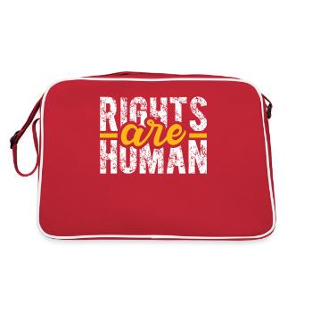 Human Rights Politics Freedom Demonstrating - Retro Bag - red/white - Back