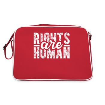 Human Rights Politics Freedom Demonstrating - Retro Bag - red/white - Back