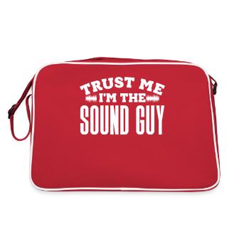 Audio Engineer Sound Engineer Sound Engineer Mixer - Retro Bag - red/white - Back