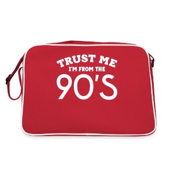 Enfance des années 90 des années quatre-vingt-dix - Sac Retro - rouge/blanc - Dos