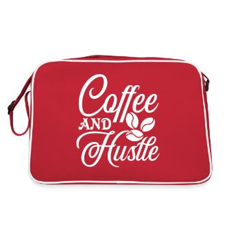 Coffee Work Morning Work Gift - Retro Bag - red/white - Back