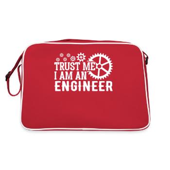 Mechanical Engineer Mechanical Engineer Profession - Retro Bag - red/white - Back