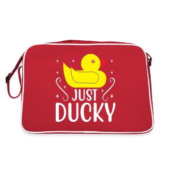 Famille des canards Canards en caoutchouc Canard de baignade Canard - Sac Retro - rouge/blanc - Dos