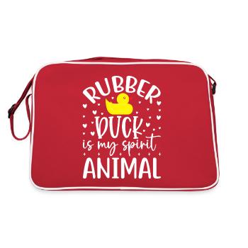 Famille des canards Canards en caoutchouc Canard de baignade Canard - Sac Retro - rouge/blanc - Dos