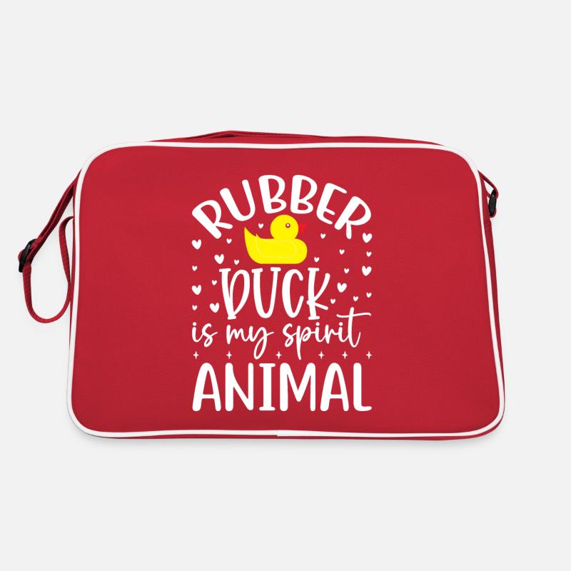 Entenfamilie Gummienten Badeente Entchen Retro Tasche