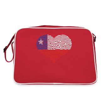 Chili Drapeau Amérique du Sud Drapeau chilien Vintage - Sac Retro - rouge/blanc - Dos