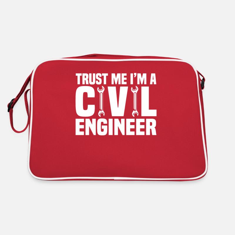 Civil Engineer Bridge Construction Statics Structural Engineer Retro Bag