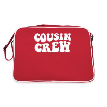 Cousin Team Family Relatives Friends Cousins - Retro Bag - red/white - Back