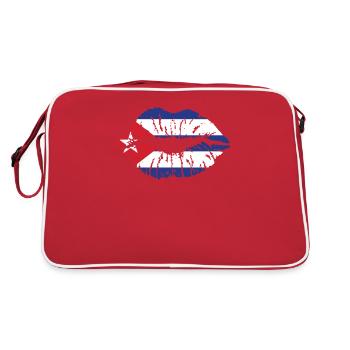 Drapeau de Cuba Drapeau du cœur Cubains - Sac Retro - rouge/blanc - Dos