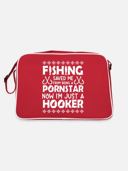 Therapy Fishing Lake Carp Angler Fisher Bait - Retro Bag - red/white - Back