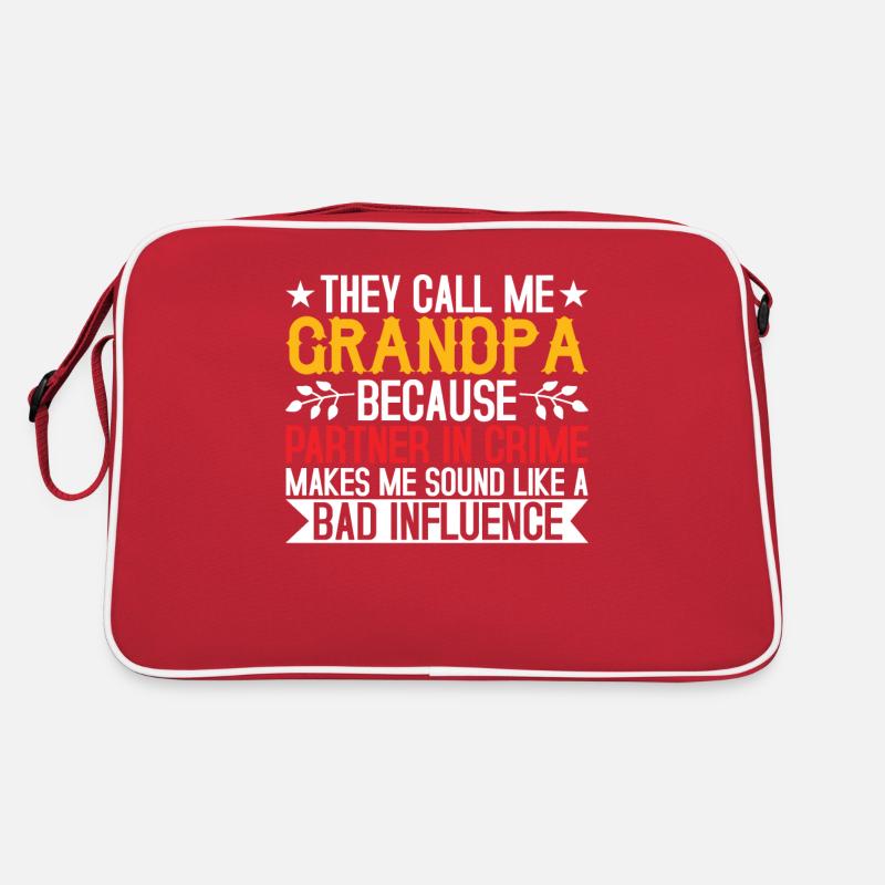 Grandpa the bad influence Retro Bag