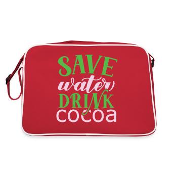 I'm Hot Chocolate Drinker Choco Drink - Retro Bag - red/white - Back