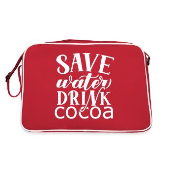 I'm Hot Chocolate Drinker Choco Drink - Retro Bag - red/white - Back