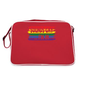 gay music gay lesbian gay lesbian gift - Retro Bag - red/white - Back