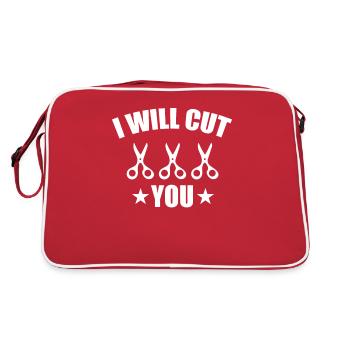 Fier Barbier Barbier Barbier Homme Barbier Barbiers - Sac Retro - rouge/blanc - Dos