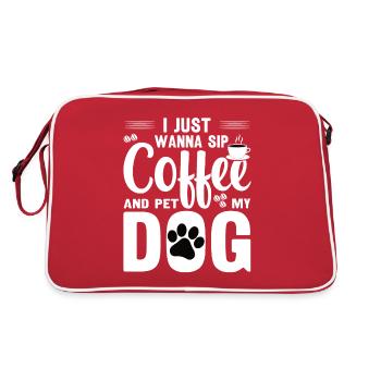 Coffee Dog Machine Puppy Cup Beans - Sac Retro - rouge/blanc - Dos