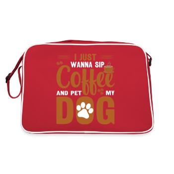Coffee Dog Machine Puppy Cup Beans - Sac Retro - rouge/blanc - Dos