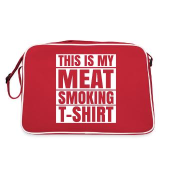 Viande fumée - Sac Retro - rouge/blanc - Dos