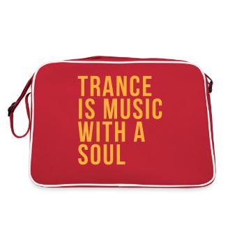Techno Rave Mode Trance Music - Retro Bag - red/white - Back