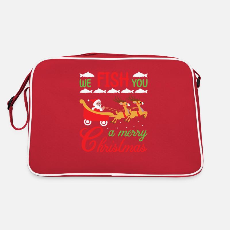 Pêcheur de Noël Pêche Poisson Pêche Cadeau Sac Retro