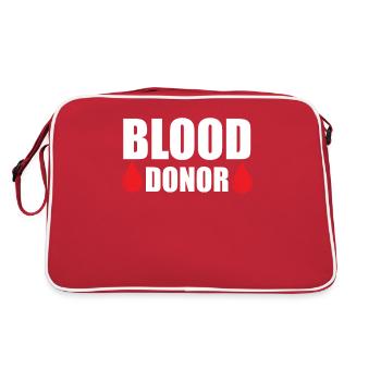 Blood donation Blood donations Blood donors - Retro Bag - red/white - Back