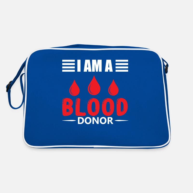 Blutspende Blutspenden Blutspender Retro Tasche