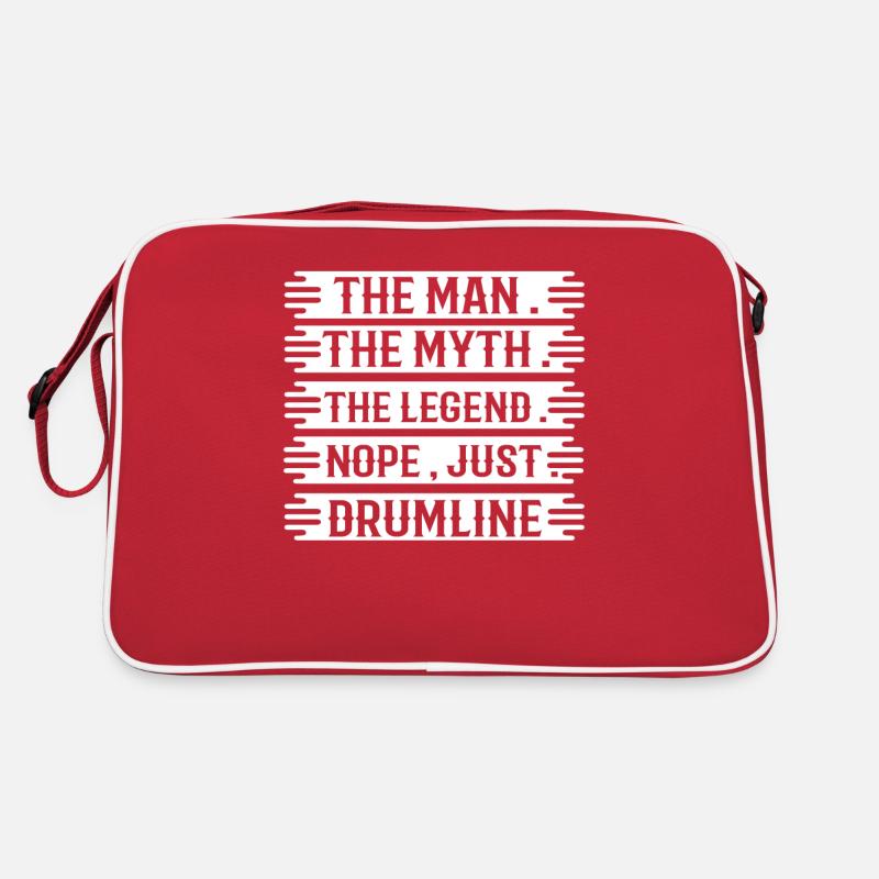 Drumline - Drummer - Trommel - Trommler - Lustig Retro Tasche