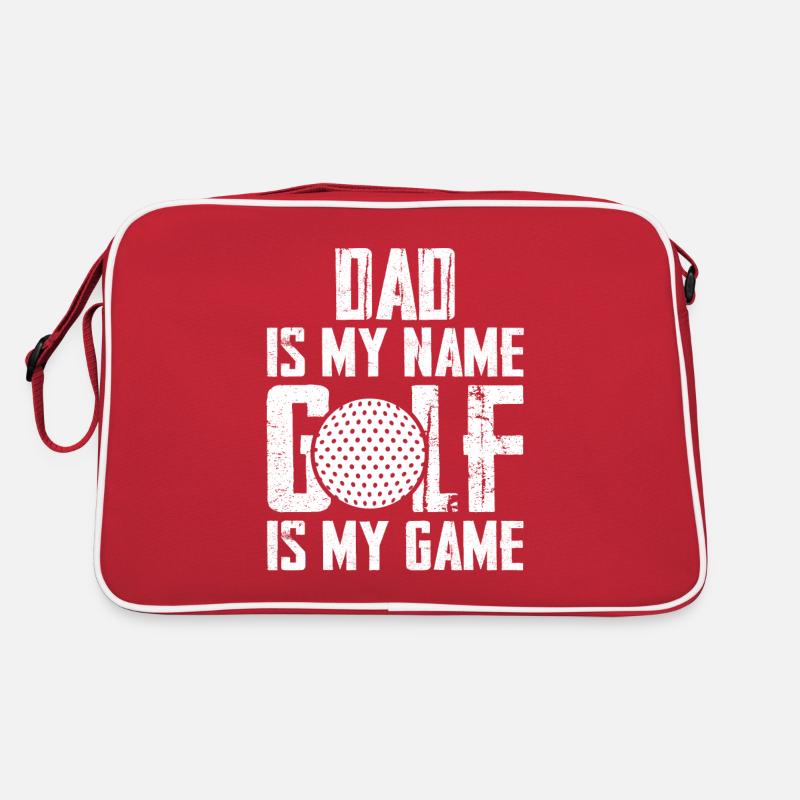 Golf Vater Golfer Bester Vater Golfplatz Papa Retro Tasche