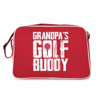 Golfeur Grand-père Golf Golf Sport Petit-fils Retraité Enfant - Sac Retro - rouge/blanc - Dos