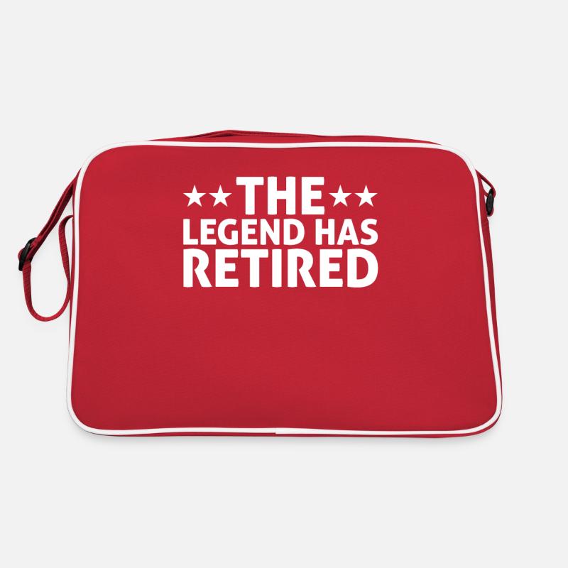 Die Legende geht in Rente Geschenk Retro Tasche