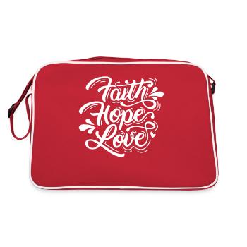 Christianisme Jésus Religion Foi Croix Prière - Sac Retro - rouge/blanc - Dos