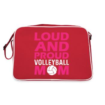 Volleyball Maman Jeu Sports Jeu Mama - Sac Retro - rouge/blanc - Dos