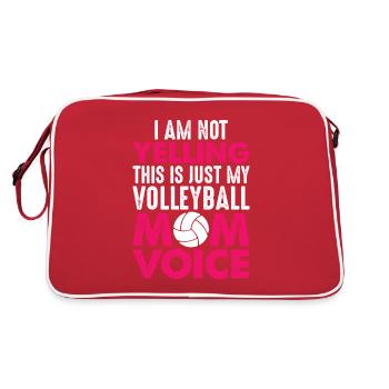Volleyball Maman Jeu Sports Jeu Mama - Sac Retro - rouge/blanc - Dos
