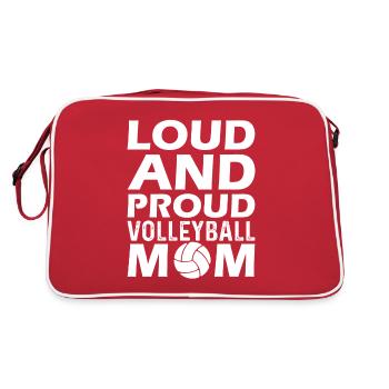 Volleyball Maman Jeu Sports Jeu Mama - Sac Retro - rouge/blanc - Dos
