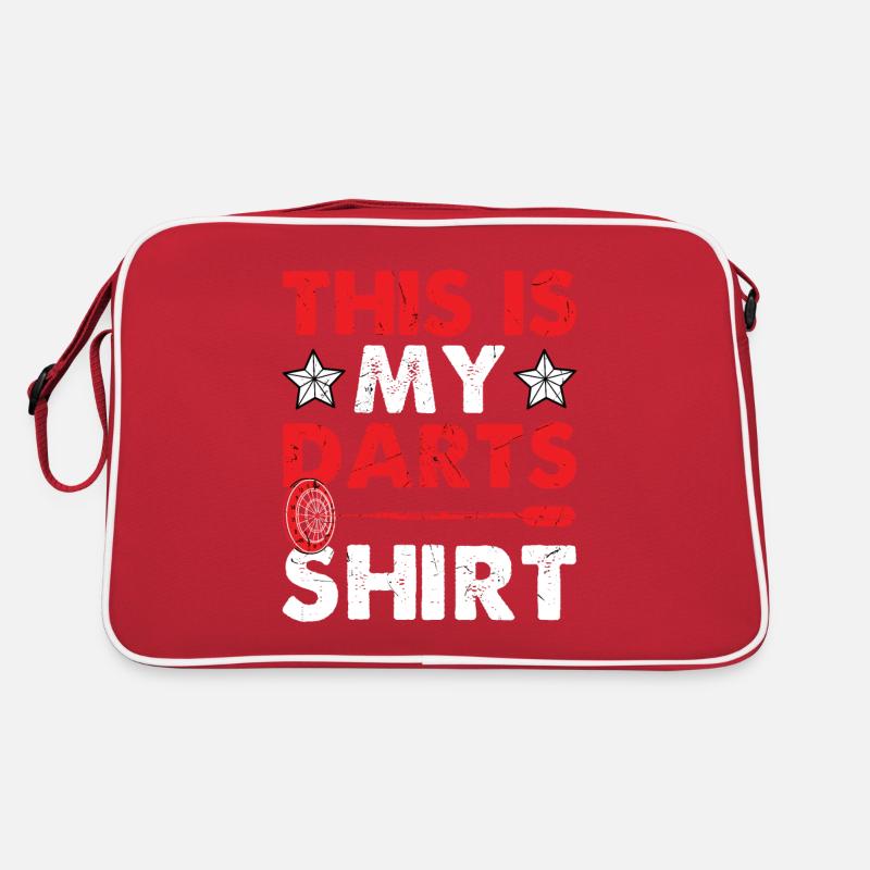 Lustiger Dart Spruch Dartscheibe Darten Geschenk Retro Tasche