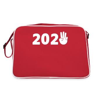 2023 two thousand 23 New Year 2023 Year 2023 - Retro Bag - red/white - Back