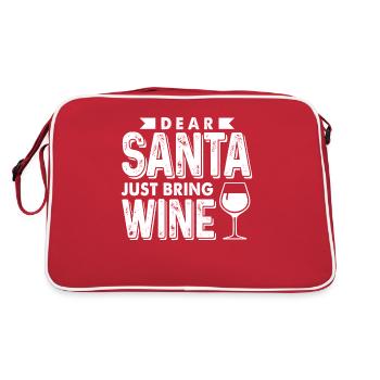 Boire du vin Noël Noël - Sac Retro - rouge/blanc - Dos