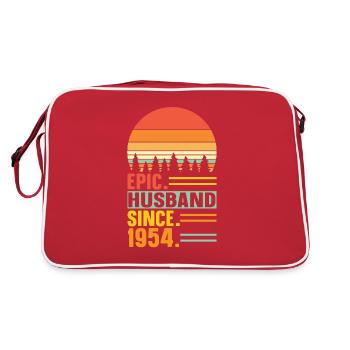 Meilleur mari depuis 1954 - Cadeau d’anniversaire - Sac Retro - rouge/blanc - Dos