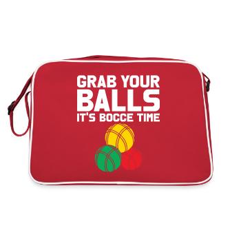Bocce Quote Bocce Ball avec Jack Bocci Game Bocce - Sac Retro - rouge/blanc - Dos